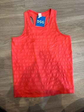 DSG Neon Coral Racerback Tank Top